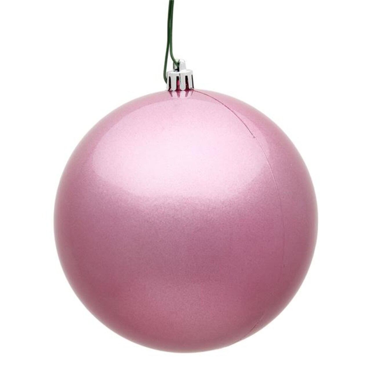 3 in. Pink Candy UV Treated Christmas Ornament Ball - 12 per Bag